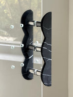 Sculptural Marble Twin-Curve Pull Handle for Cabinetry and Furniture