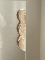 Sculptural Marble Twin-Curve Pull Handle for Cabinetry and Furniture
