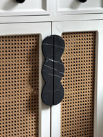 Sculptural Marble Twin-Curve Pull Handle for Cabinetry and Furniture