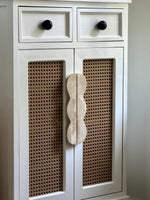 Sculptural Marble Twin-Curve Pull Handle for Cabinetry and Furniture