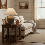 Artisan Ceramic Table Lamp with Linen Shade for Modern Interiors