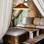 Tynellia Pendant Light – Natural Bamboo & Brass Nordic Pendant Lamp
