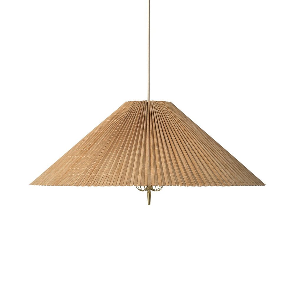 Tynellia Pendant Light – Natural Bamboo & Brass Nordic Pendant Lamp