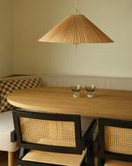 Tynellia Pendant Light – Natural Bamboo & Brass Nordic Pendant Lamp