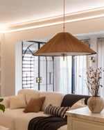 Tynellia Pendant Light – Natural Bamboo & Brass Nordic Pendant Lamp