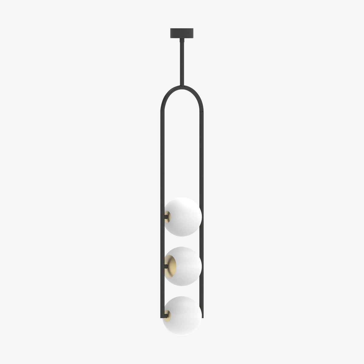 U Pendant Lamp – Modern Minimalist Glass and Iron Hanging Light