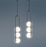 U Pendant Lamp – Modern Minimalist Glass and Iron Hanging Light