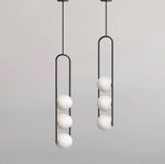 U Pendant Lamp – Modern Minimalist Glass and Iron Hanging Light