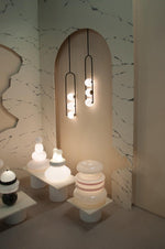 U Pendant Lamp – Modern Minimalist Glass and Iron Hanging Light