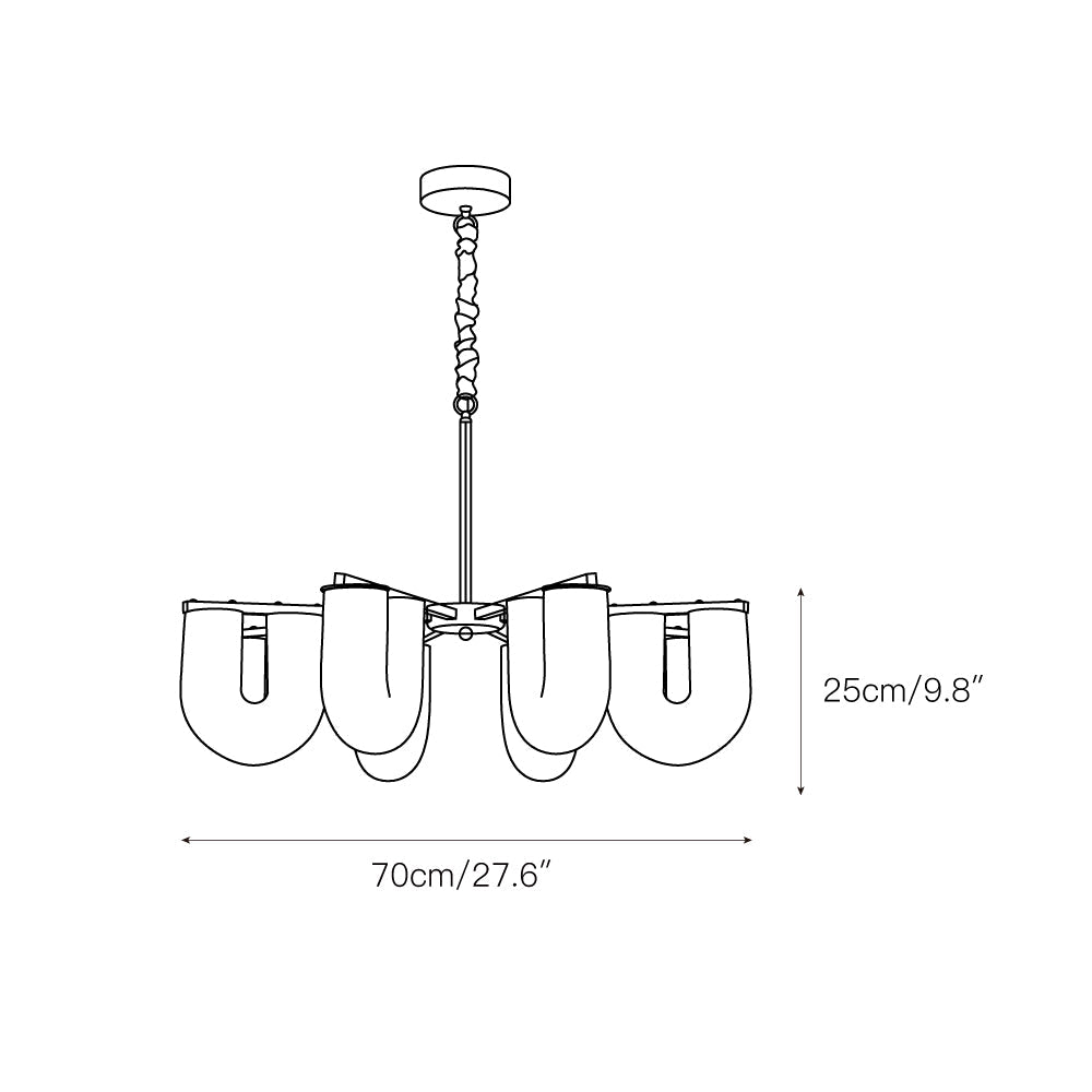 u-shaped-chandelier