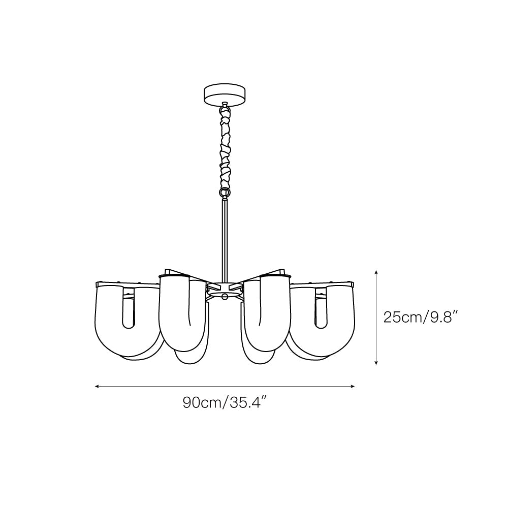 u-shaped-chandelier