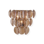 Uroko Wall Sconce in Warm Brass with Glass Discs