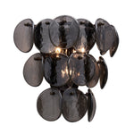 Uroko Wall Sconce in Warm Brass with Glass Discs