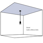 Line Form Pendant Light – Minimalist Geometric LED Chandelier