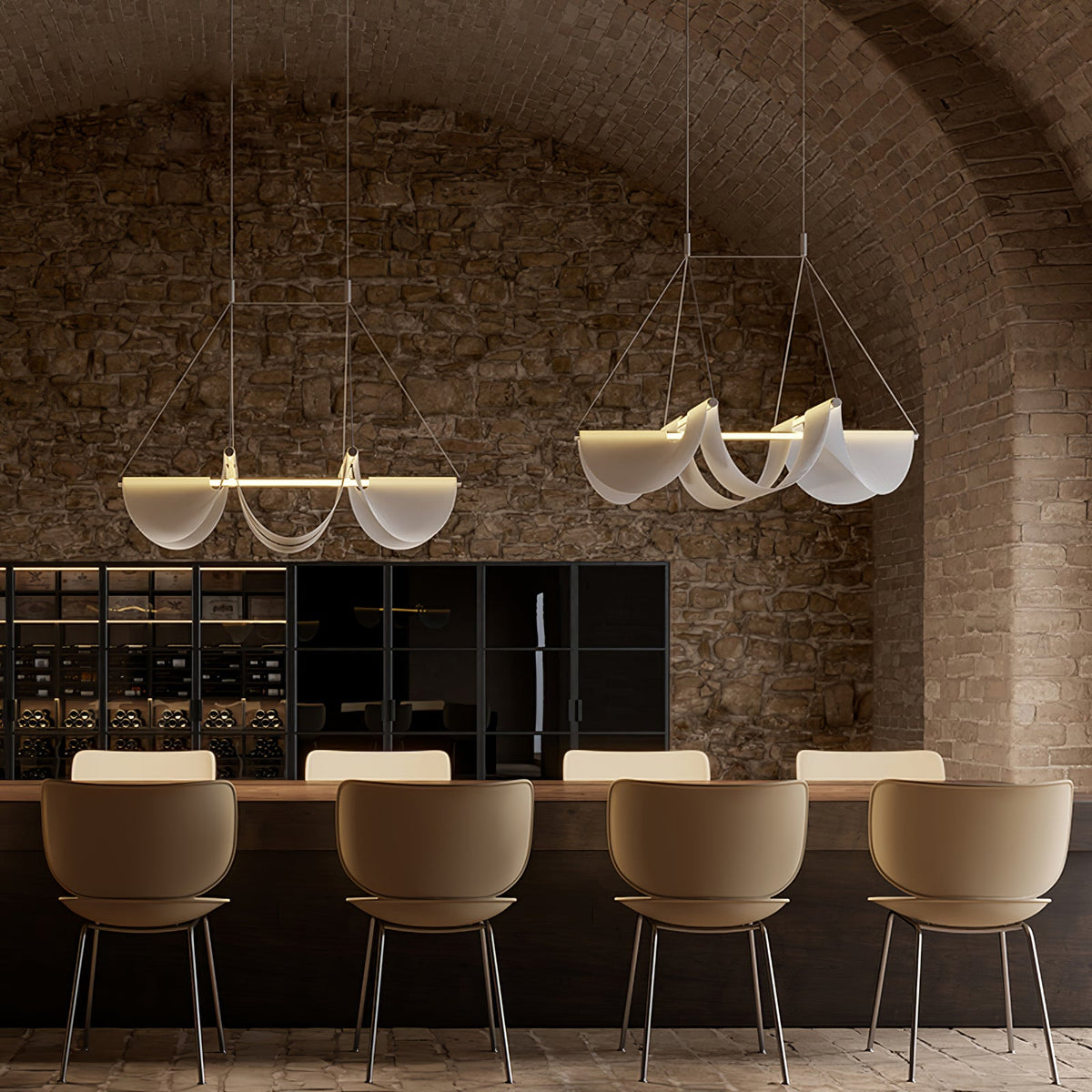 Vaelora Ribbon Sculptural LED Pendant Light for Modern Interiors