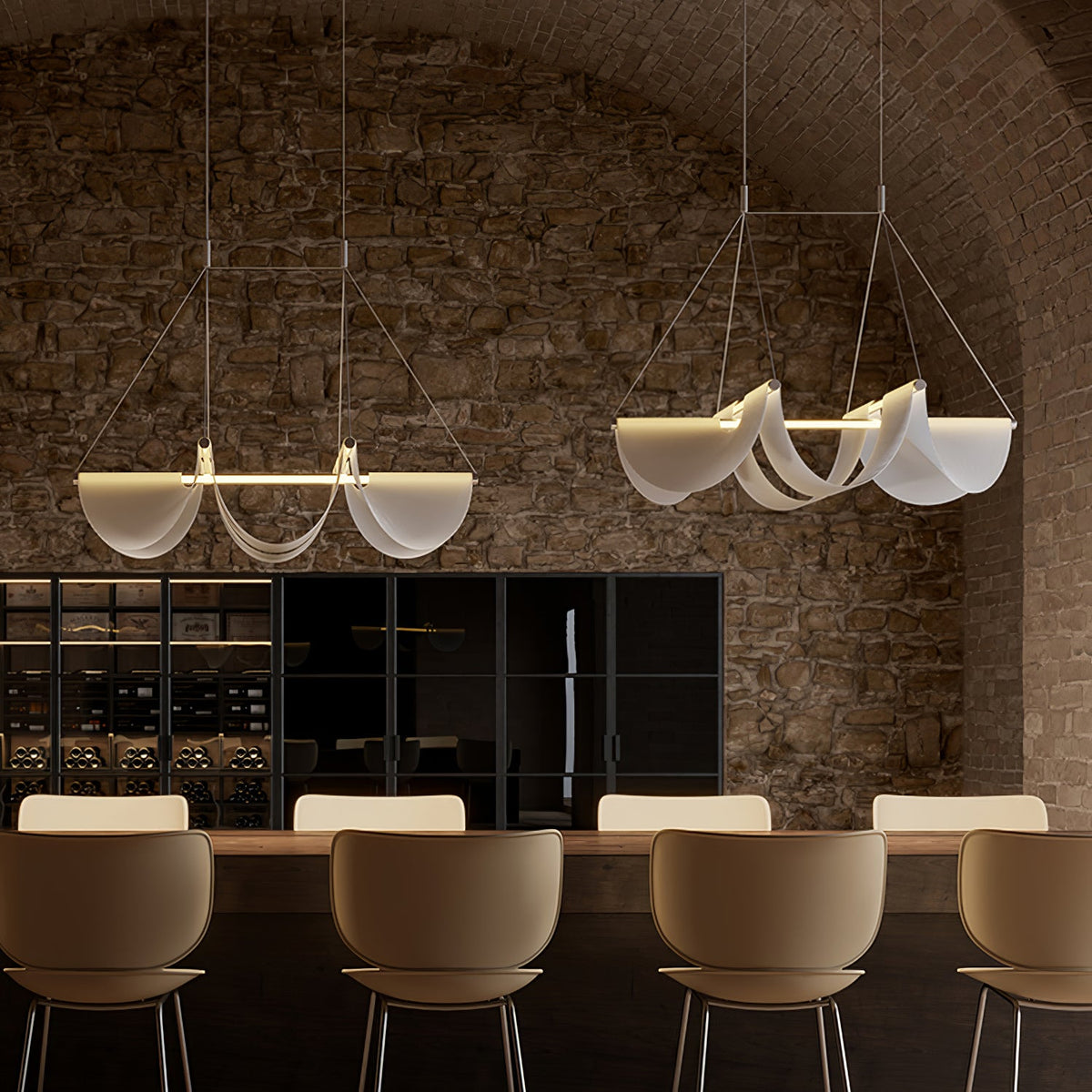 Vaelora Ribbon Sculptural LED Pendant Light for Modern Interiors