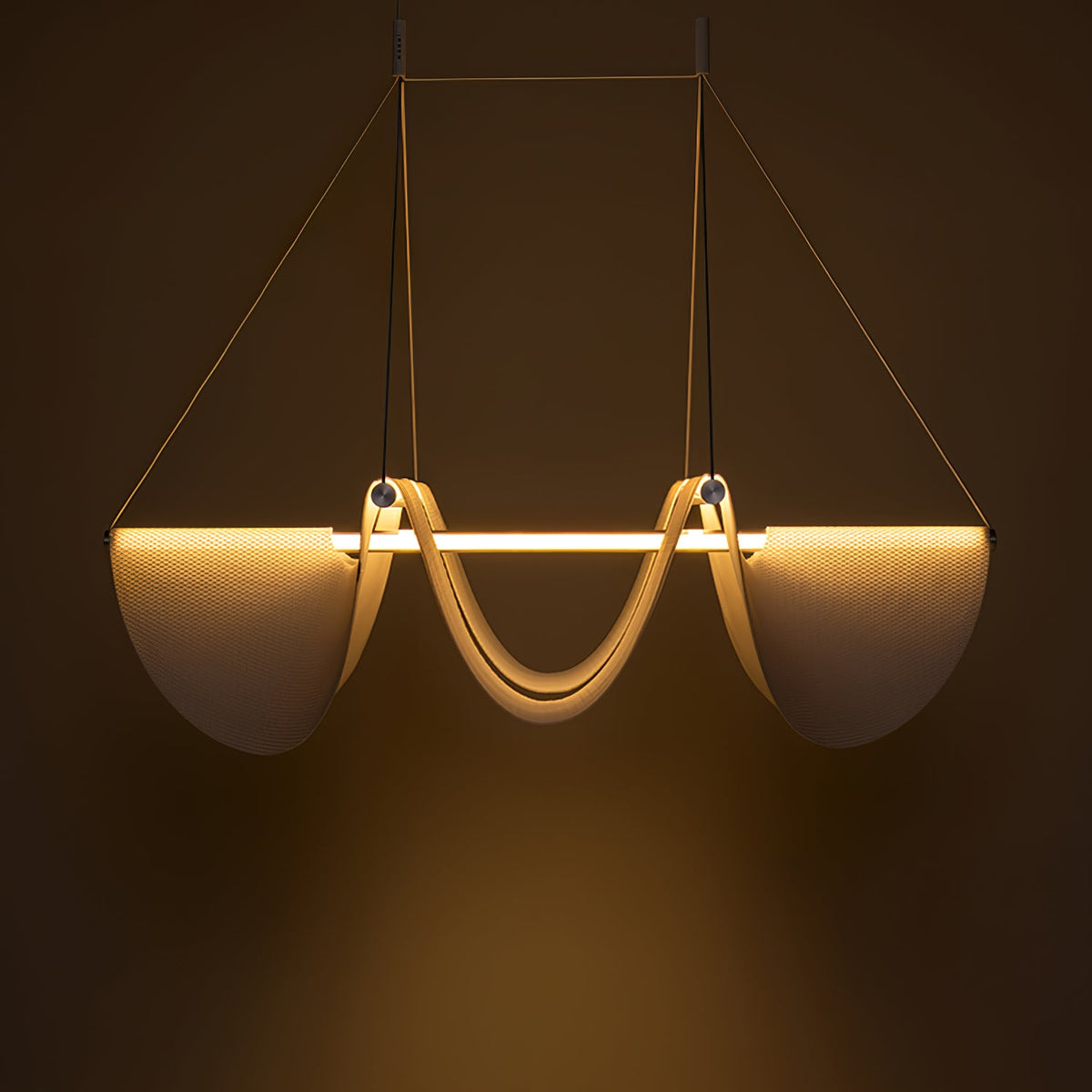 Vaelora Ribbon Sculptural LED Pendant Light for Modern Interiors