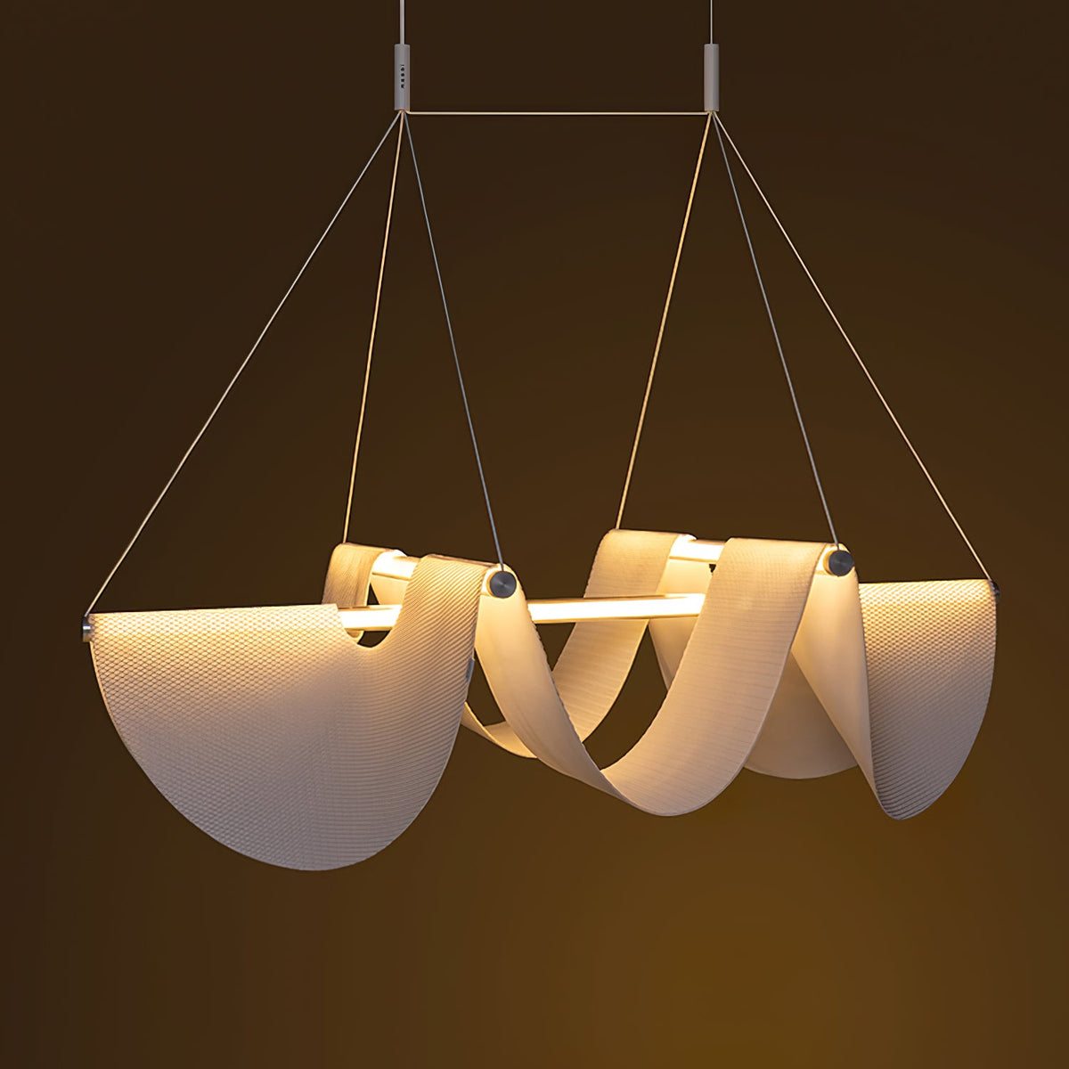 Vaelora Ribbon Sculptural LED Pendant Light for Modern Interiors