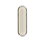 Vale Modern LED Wall Sconce in Black with Clear Prismatic Shade