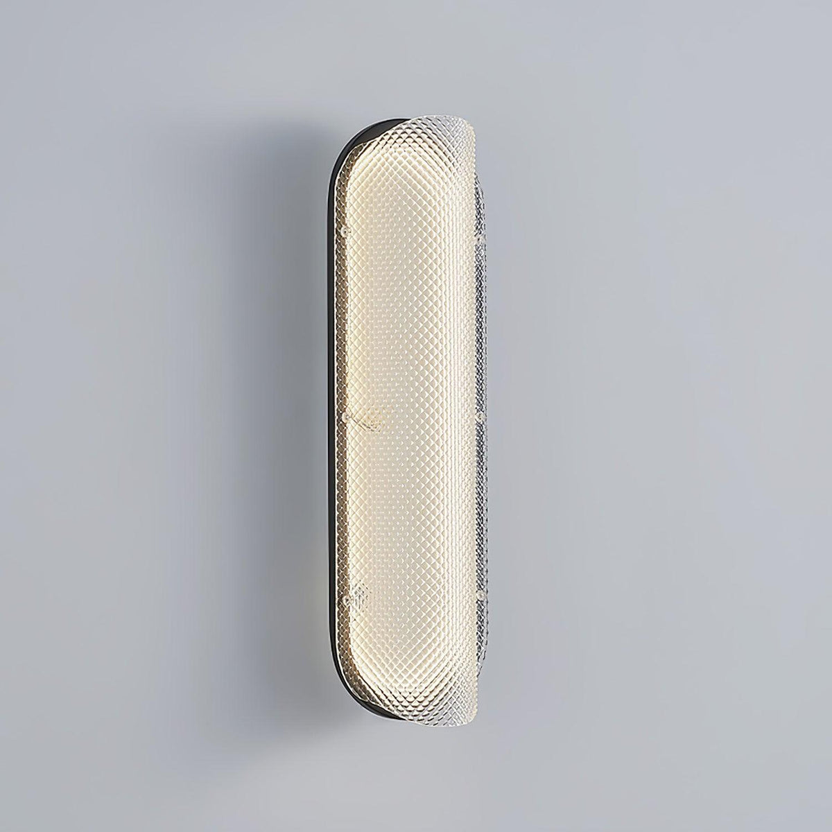 Vale Modern LED Wall Sconce in Black with Clear Prismatic Shade