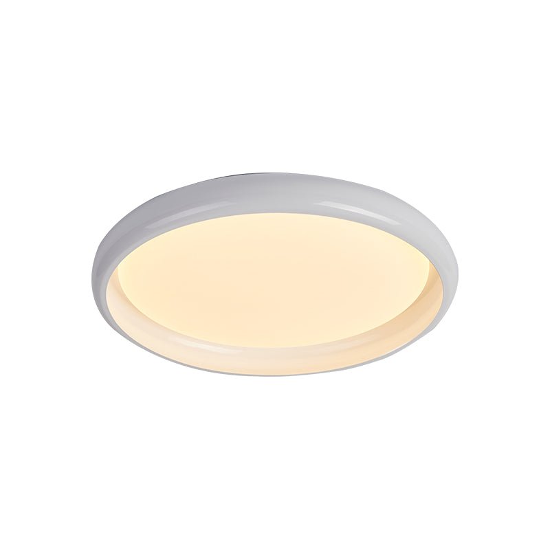 Valencia Walnut LED Flush Mount Ceiling Light, Modern Wood Grain Design