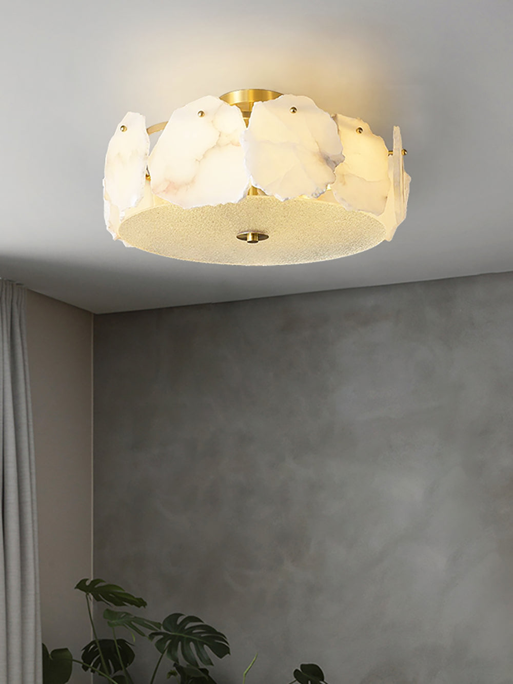 Valeria Alabaster Flush Mount Ceiling Lamp
