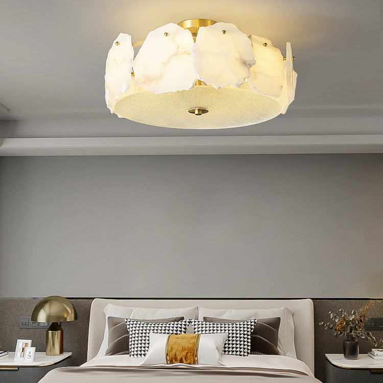 Valeria Alabaster Flush Mount Ceiling Lamp