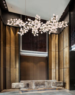 Selene Droplet Chandelier – Hand-Blown Murano Glass Pendant Light