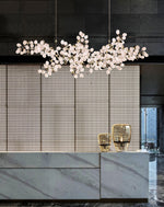 Selene Droplet Chandelier – Hand-Blown Murano Glass Pendant Light