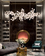 Selene Droplet Chandelier – Hand-Blown Murano Glass Pendant Light