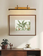 Valmorin Twin Arm LED Vanity Wall Light in Antique Brass