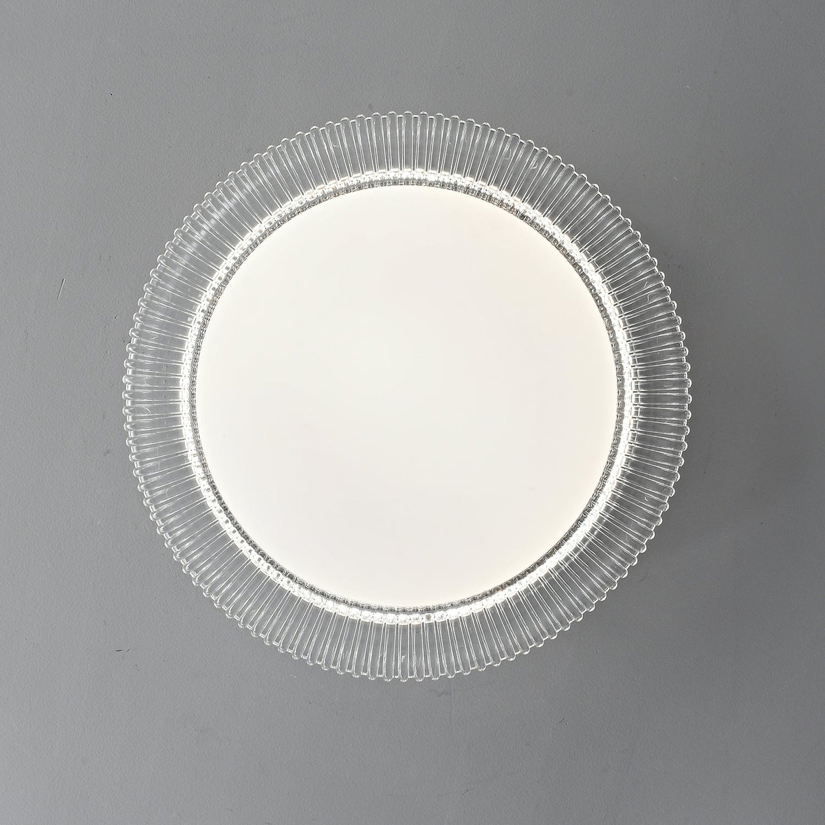 Vanguard LED Flush Mount Ceiling Light in Black and Acrylic