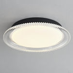 Vanguard LED Flush Mount Ceiling Light in Black and Acrylic