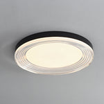 Vanguard LED Flush Mount Ceiling Light in Black and Acrylic