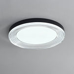 Vanguard LED Flush Mount Ceiling Light in Black and Acrylic