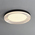 Vanguard LED Flush Mount Ceiling Light in Black and Acrylic