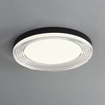 Vanguard LED Flush Mount Ceiling Light in Black and Acrylic