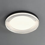 Vanguard LED Flush Mount Ceiling Light in Black and Acrylic