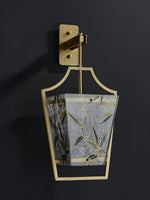 Vapor Single Sconce in Brass and Enameled Glass | Modern Wall Light