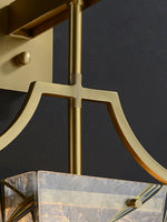 Vapor Single Sconce in Brass and Enameled Glass | Modern Wall Light