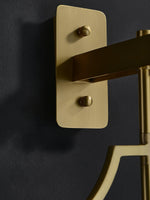 Vapor Single Sconce in Brass and Enameled Glass | Modern Wall Light