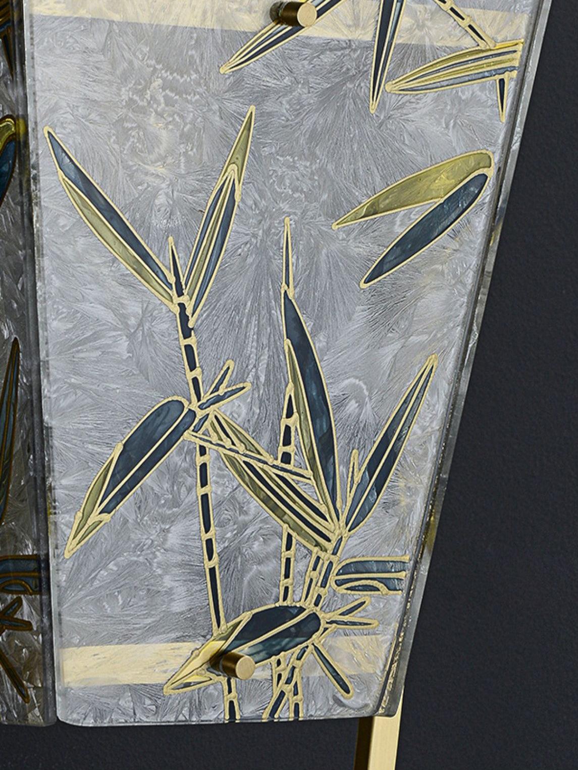 Vapor Single Sconce in Brass and Enameled Glass | Modern Wall Light