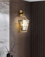 Vapor Single Sconce in Brass and Enameled Glass | Modern Wall Light