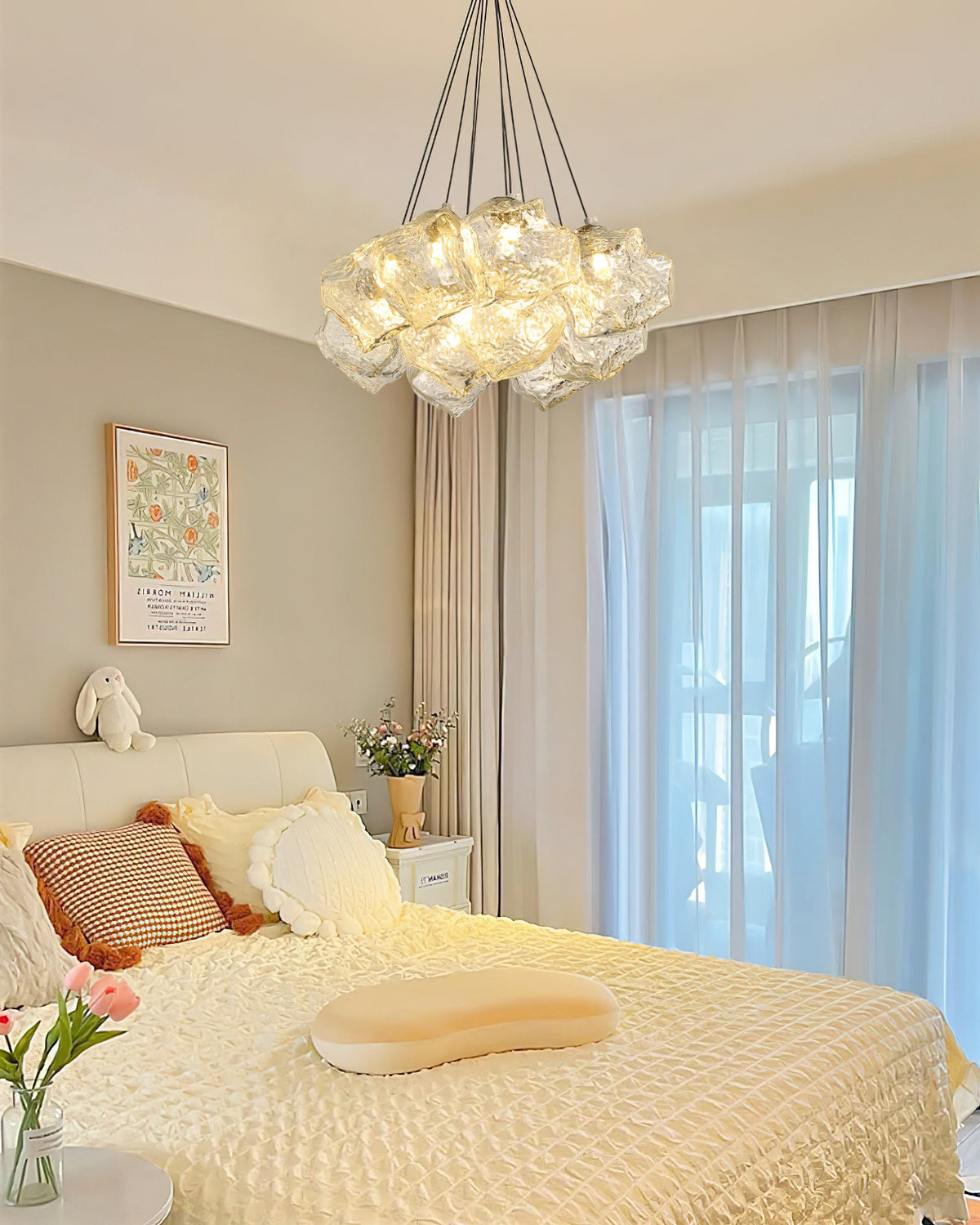Vasare Modern Glass Chandelier for Dining Room and Living Room