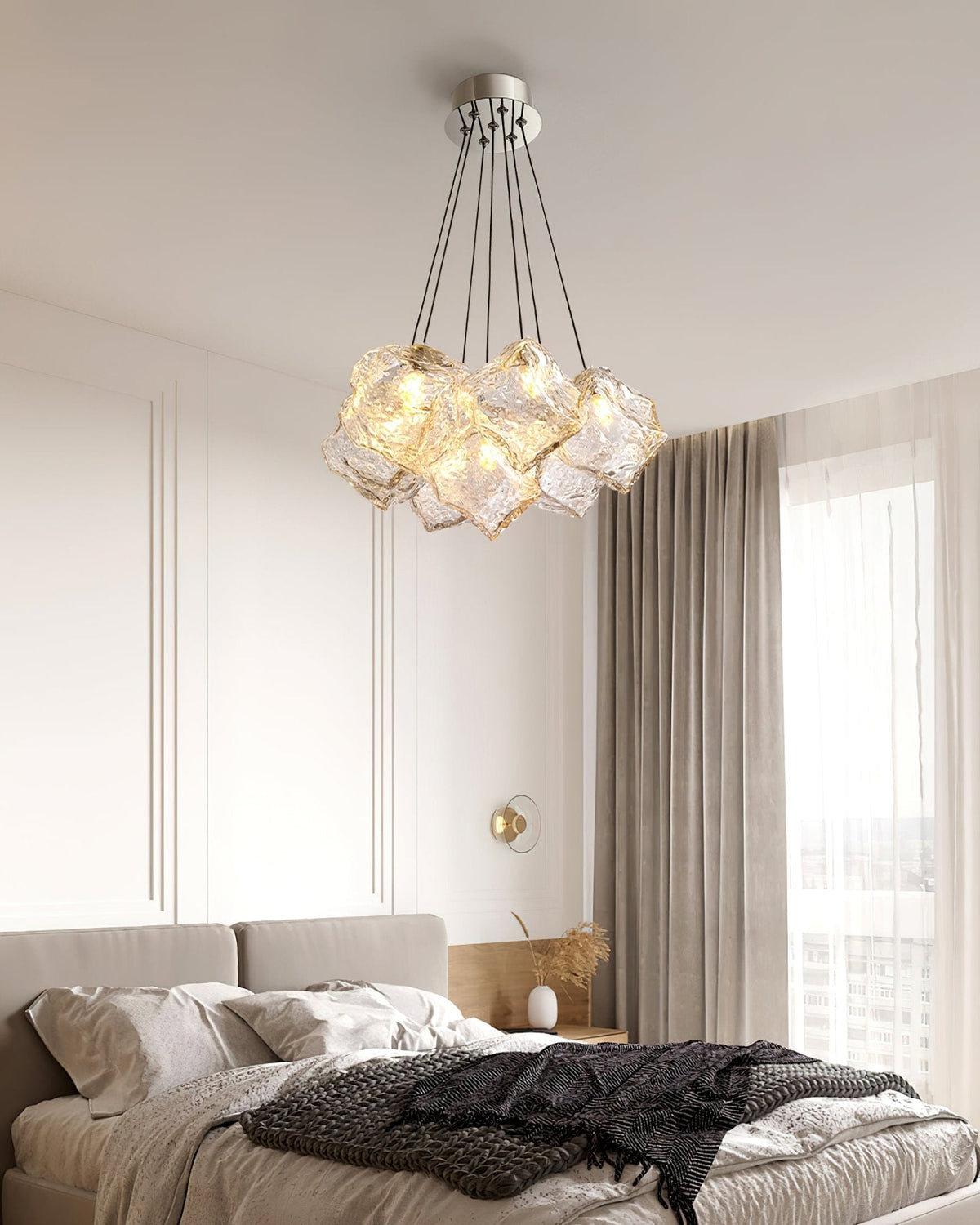 Vasare Modern Glass Chandelier for Dining Room and Living Room