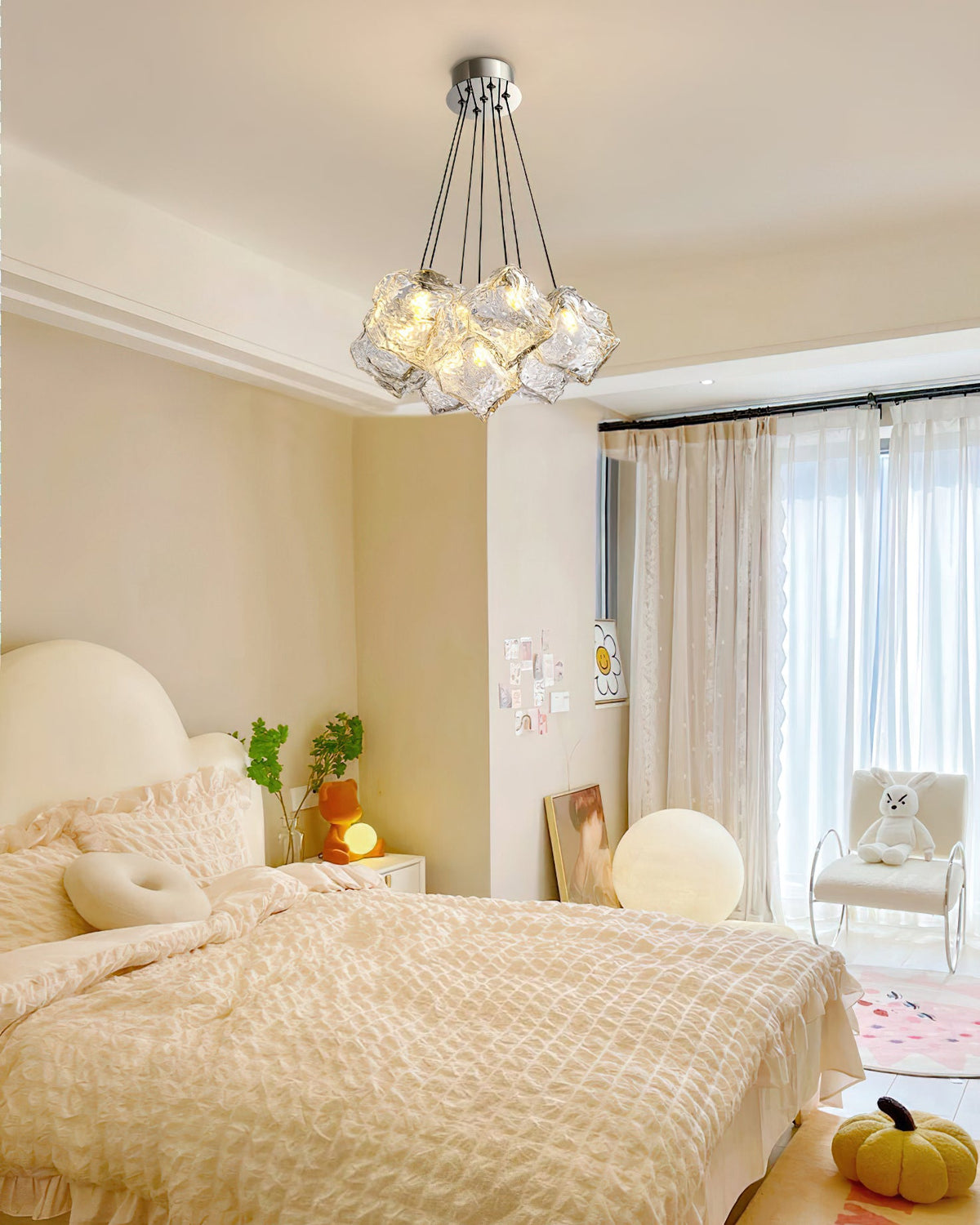 Vasare Modern Glass Chandelier for Dining Room and Living Room