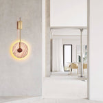 Veil Travertine Wall Sconce – Modern LED Wall Light in Natural Stone