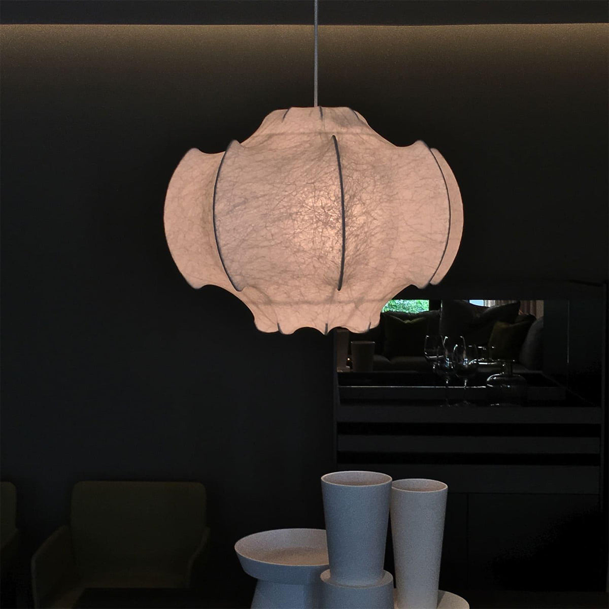 Veil Cocoon Pendant Light – Modern Designer Hanging Lamp for Living & Dining