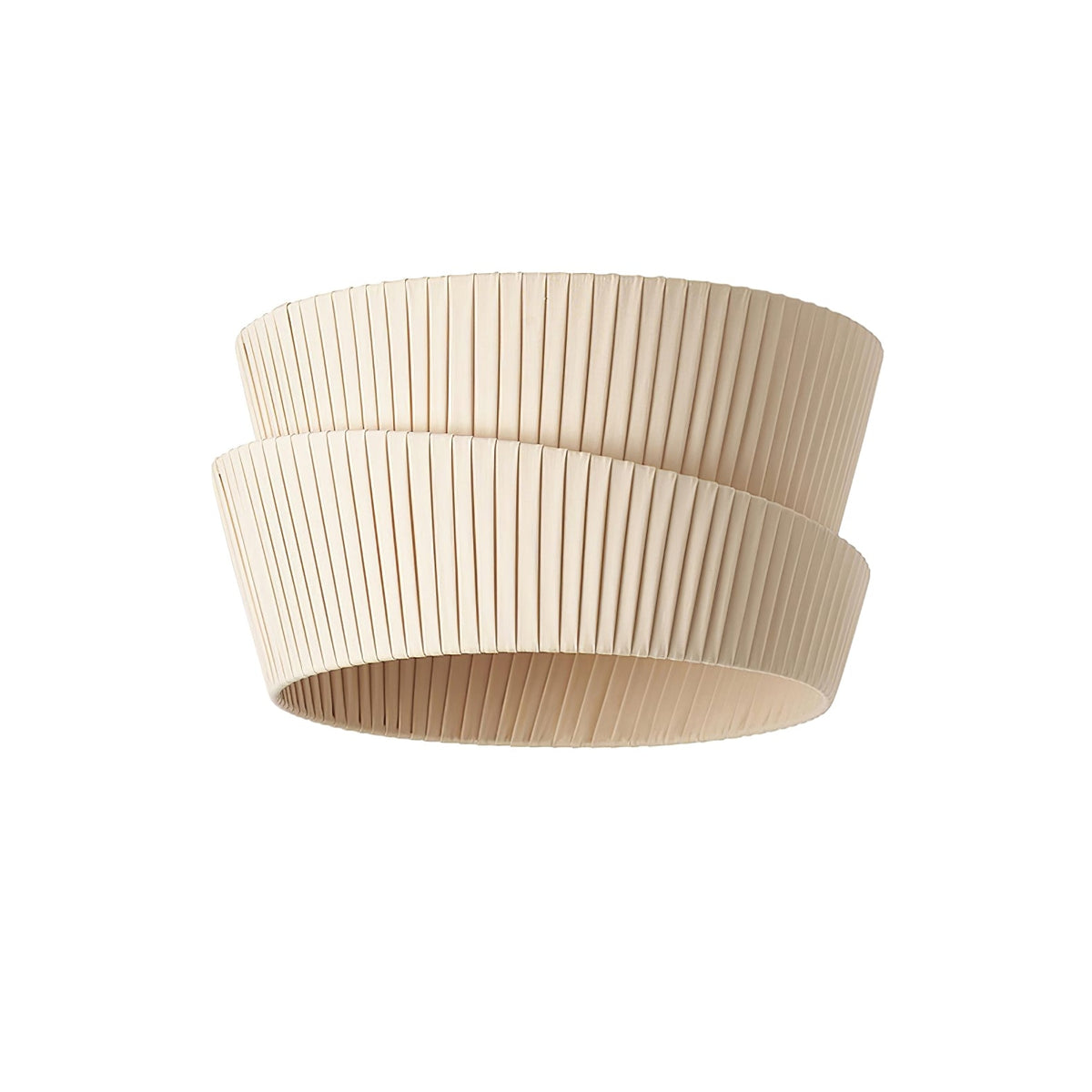 Vela Twist Fabric Ceiling Light – Sculptural Flush Mount for Modern Interiors