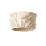 Vela Twist Fabric Ceiling Light – Sculptural Flush Mount for Modern Interiors